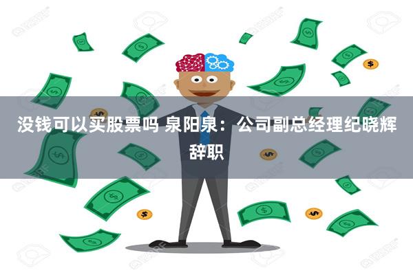 没钱可以买股票吗 泉阳泉：公司副总经理纪晓辉辞职