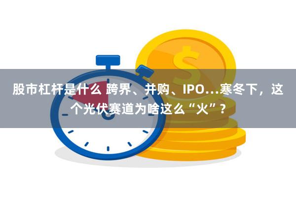 股市杠杆是什么 跨界、并购、IPO…寒冬下，这个光伏赛道为啥这么“火”？