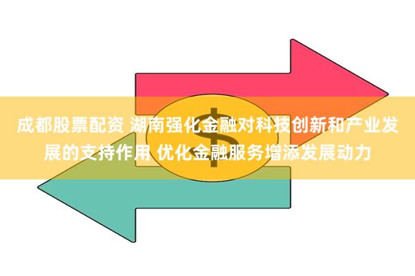 成都股票配资 湖南强化金融对科技创新和产业发展的支持作用 优化金融服务增添发展动力